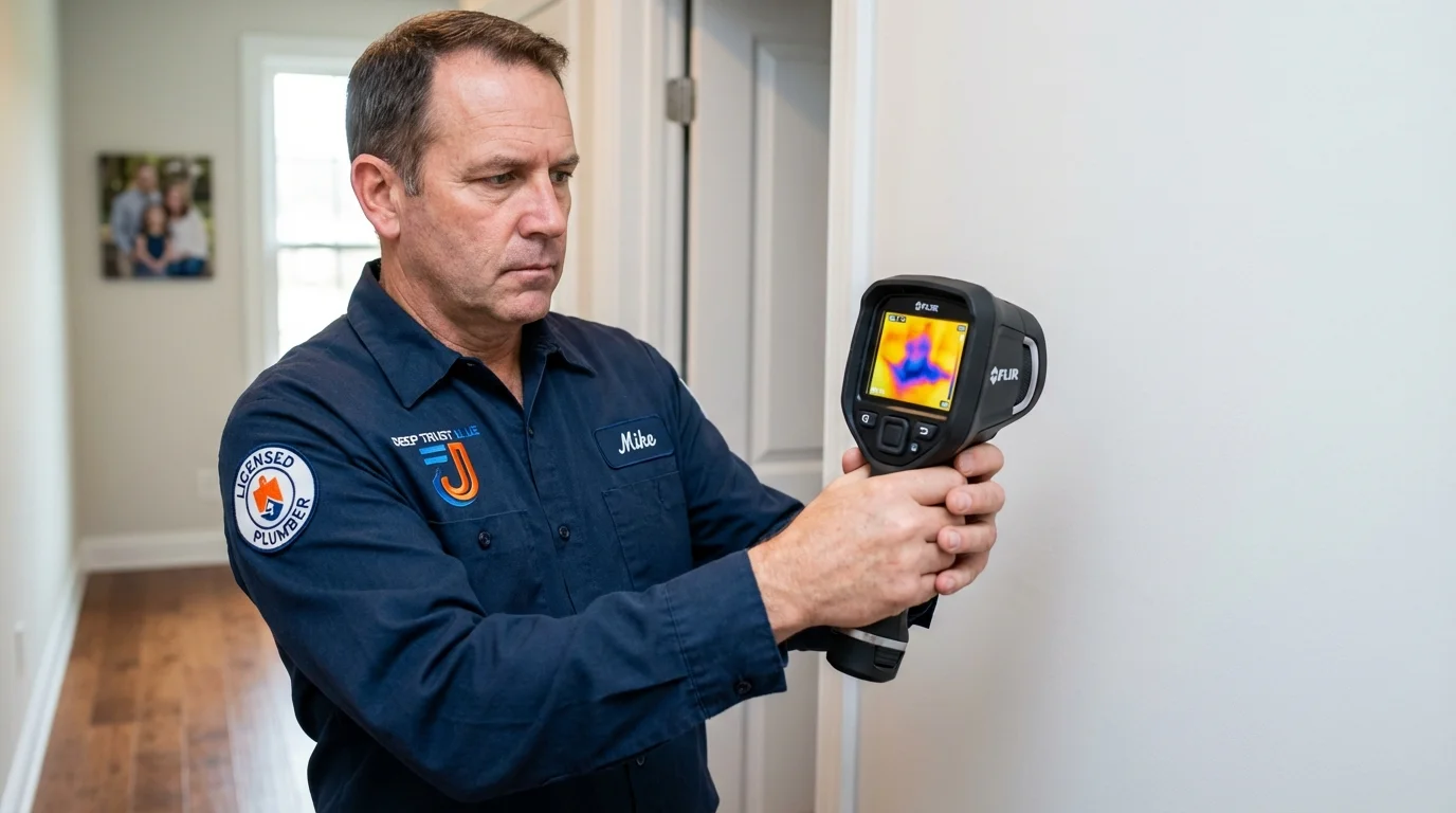 Thermal imaging leak detection by Johns Plumbing LLC in Abita Springs